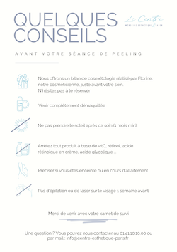 Conseils avant un peeling 1