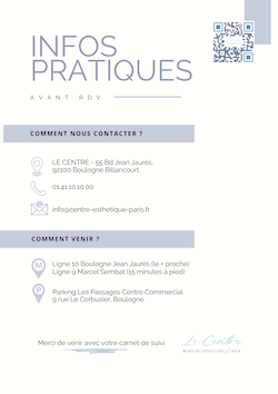 Informations pratiques avant votre bilan laser